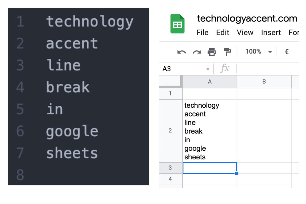 How To Get A New Line In Google Sheets