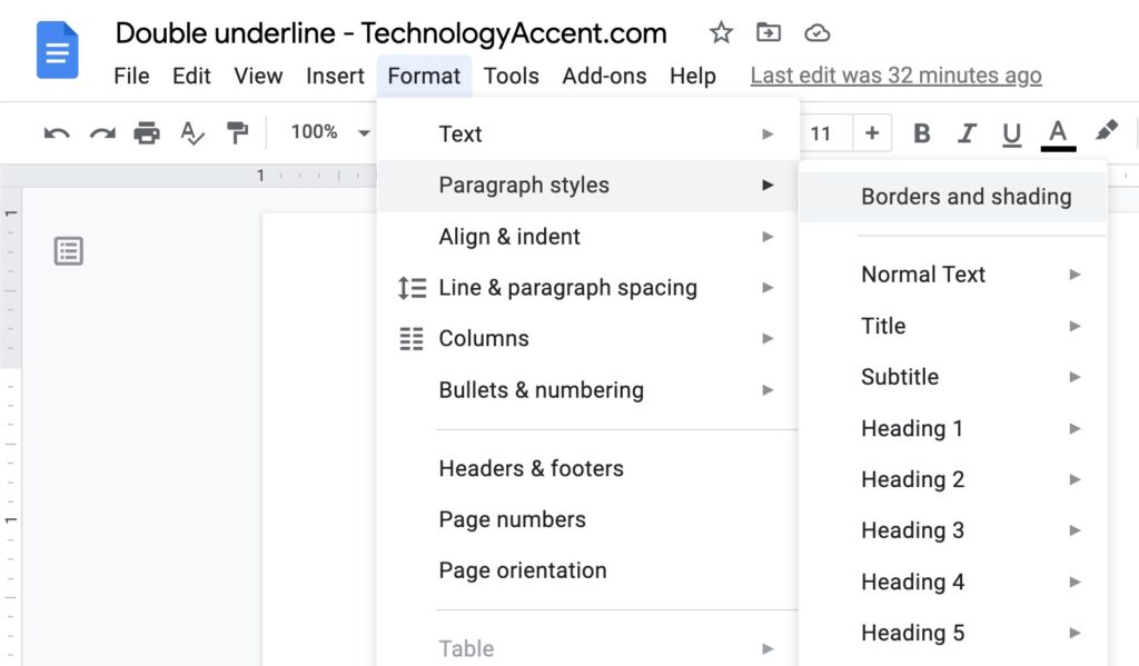 How To Make Double Line In Google Docs