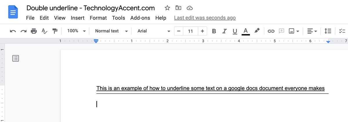 How Do U Double Underline In Google Docs