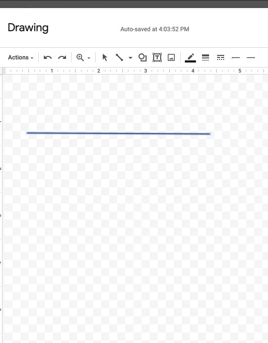 Google Docs Drawing Horizontal Line