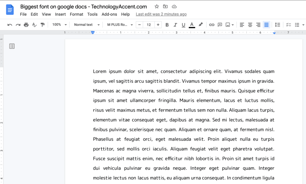 Google Docs M Plus Rounded 1c Font