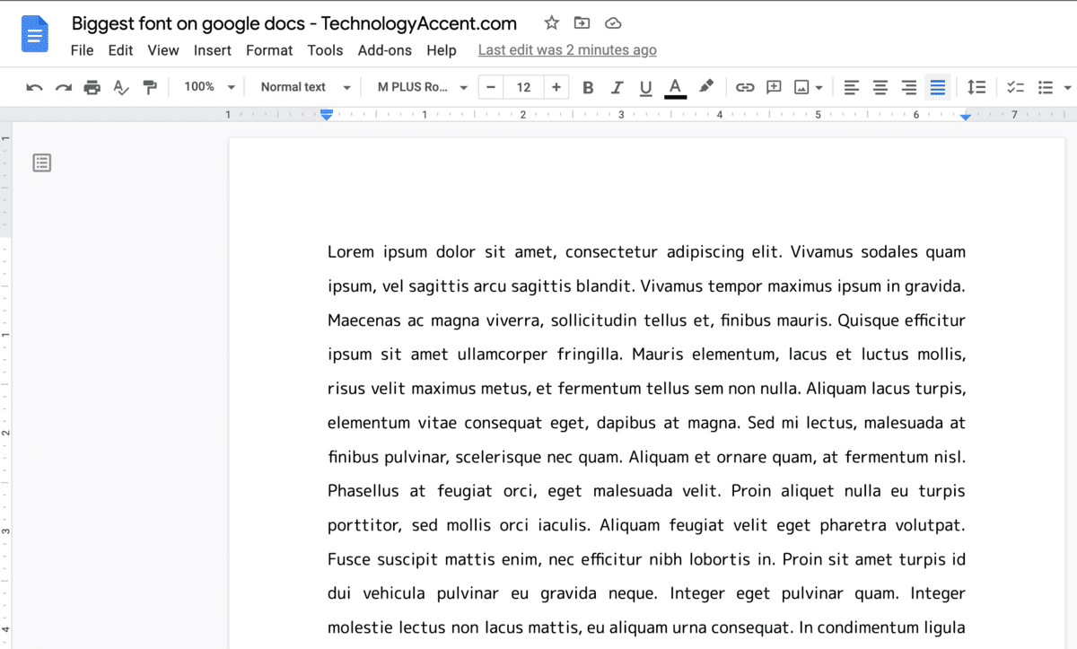 Font Type In Google Docs