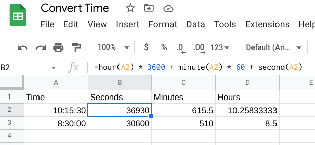 Transform minutes hotsell in hours