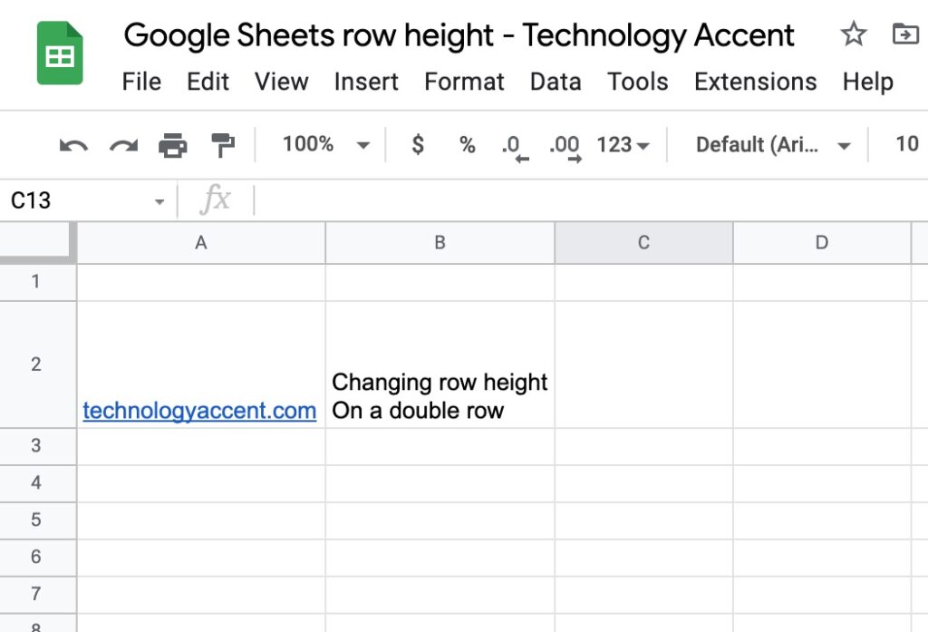 How To Edit Row Height In Google Sheets