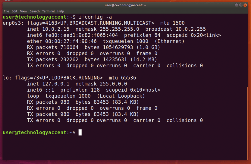 get mac address from linux command line