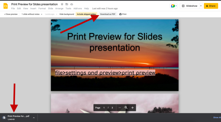 Google Slides Print Outline - Step by step - Technology Accent