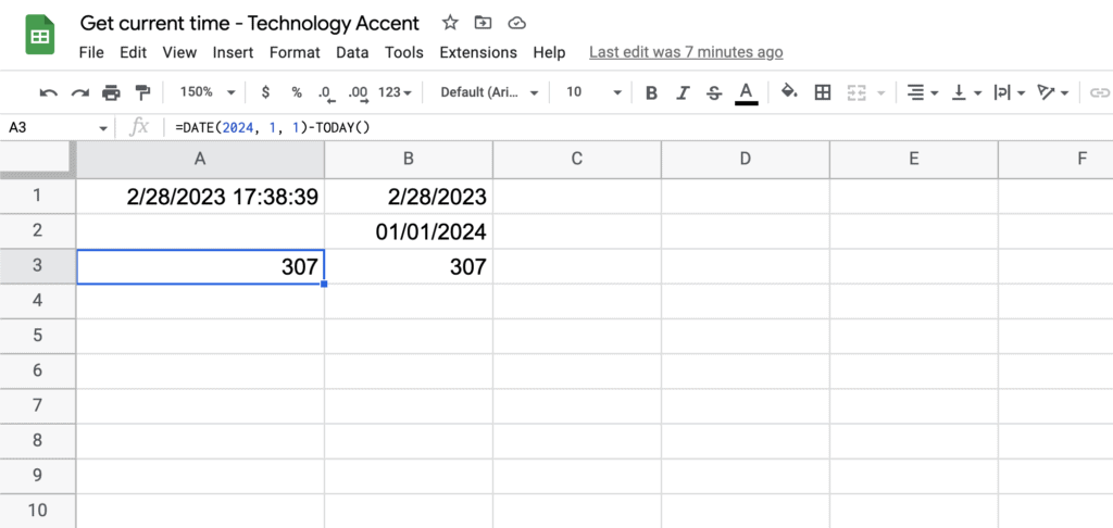 Embedded Year Countdown Formula